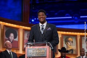 Jameis Winston of Florida State University selected as the 2013 Heisman Winner