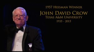 In memoriam of John David Crow